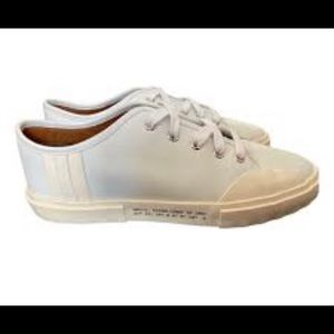 Ballys White Calf Plain Sneaker Size 10D